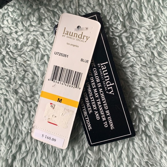 Faux Leather Sleeve Denim Jacket - Picture 3 of 3